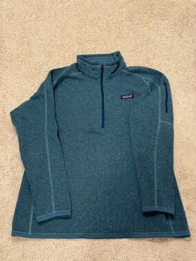 Patagonia Better Sweater Women's 1/4 Zip Fleece Pullover — Abalone Blue (Teal)